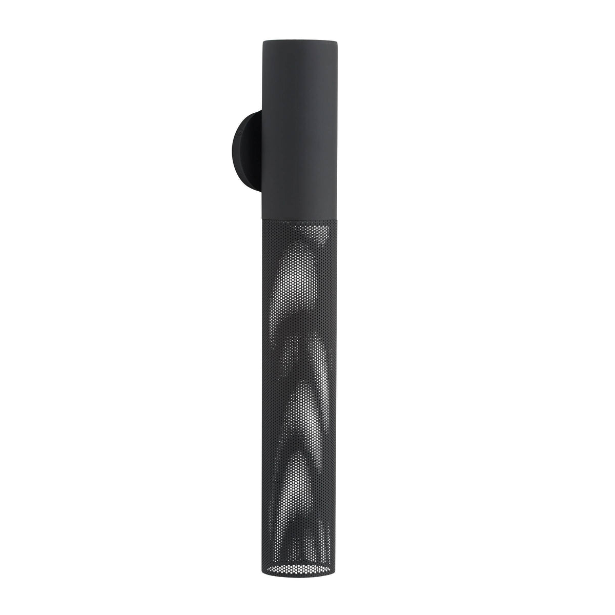 Heritage Punch Large Outdoor Wall Sconce – Black — view 2