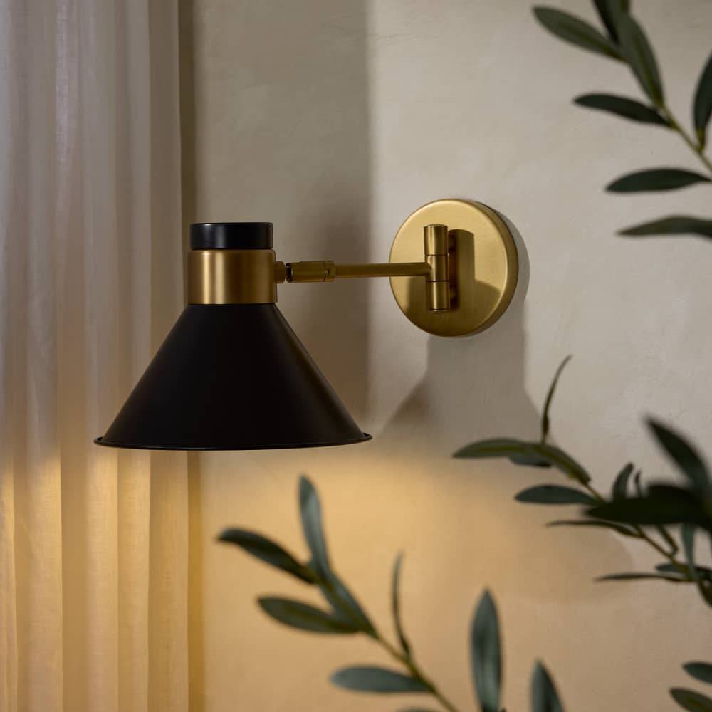 Signature Lane Wall Sconce – Black — view 2