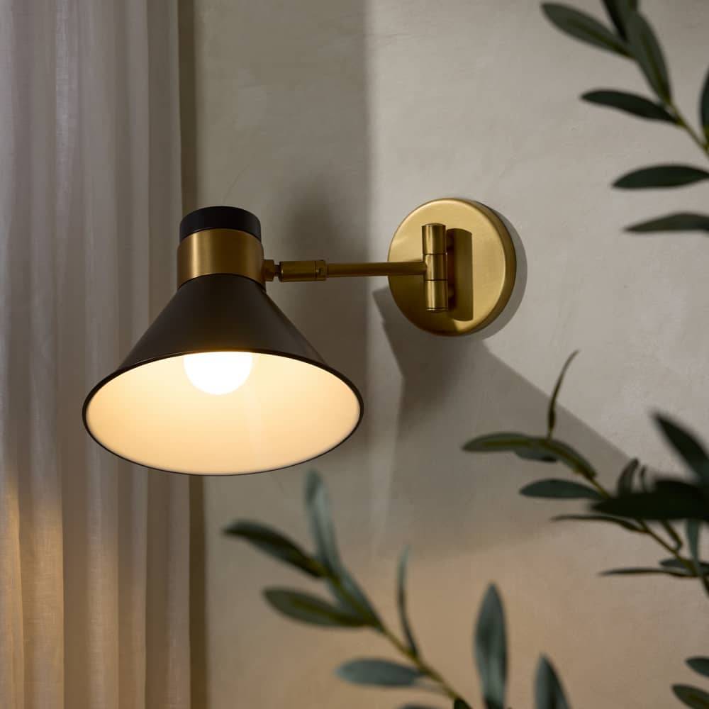Signature Lane Wall Sconce – Black — view 3