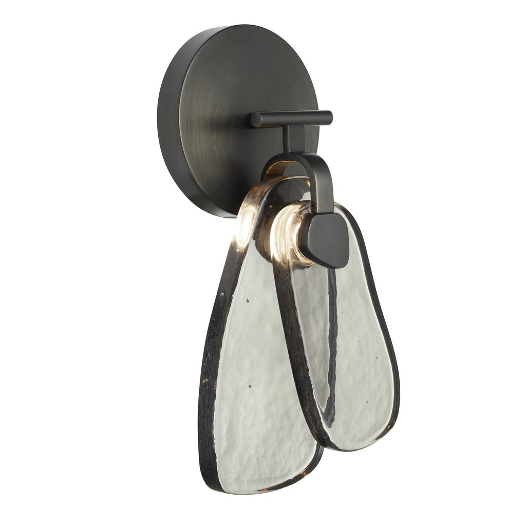 Sculptural Melt Wall Sconce – Black — view 1