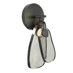Sculptural Melt Wall Sconce – Black