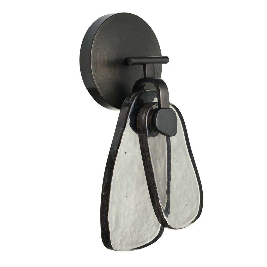 Sculptural Melt Wall Sconce – Black — view 2