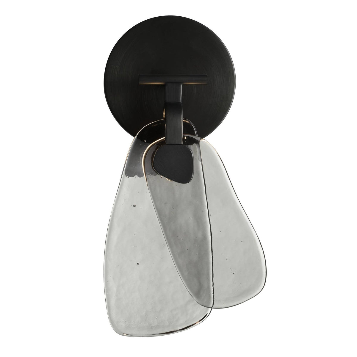 Sculptural Melt Wall Sconce – Black — view 3