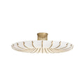 Heritage Chambers Flush Mount – Antique Brass, Steel — view 1