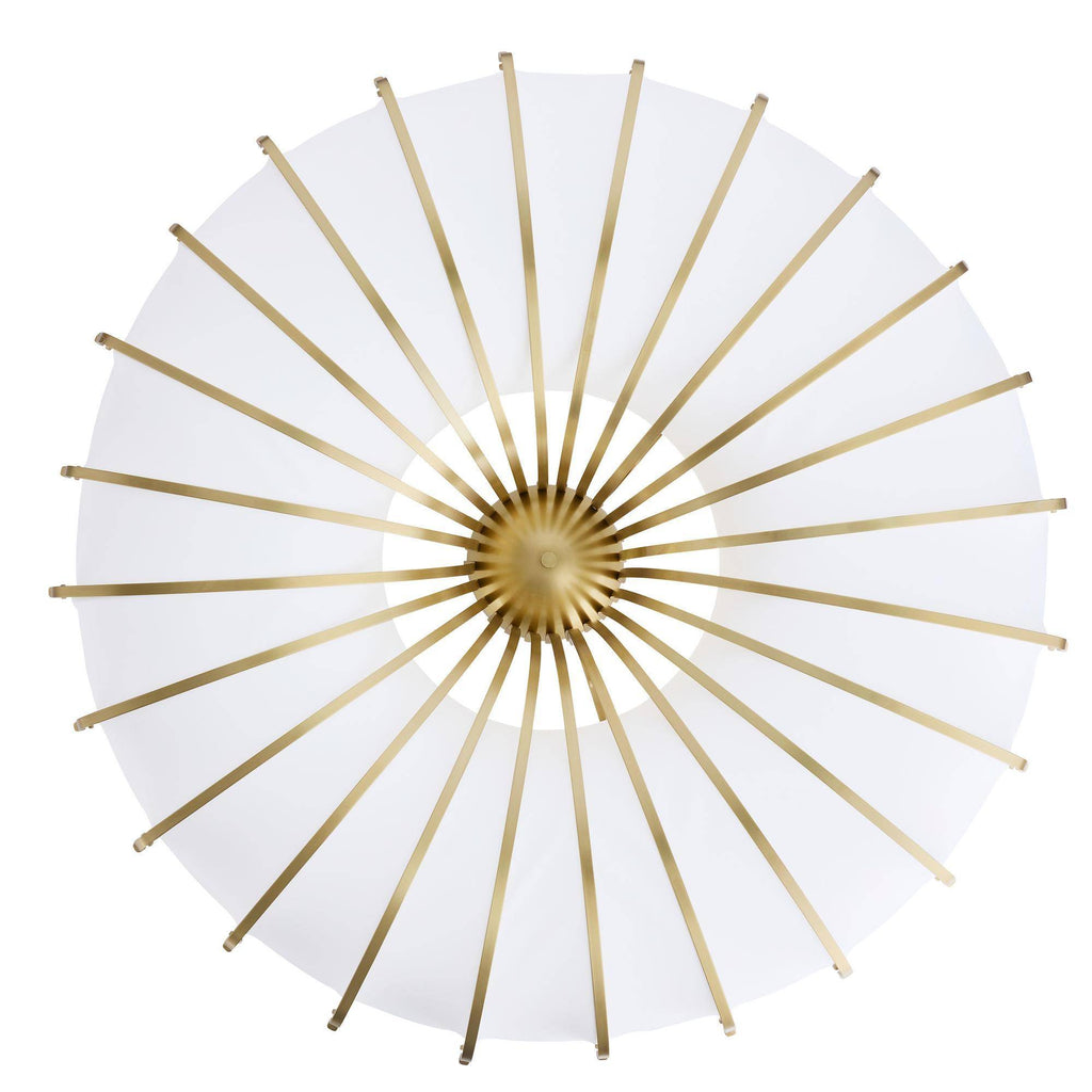 Heritage Chambers Flush Mount – Antique Brass, Steel — view 10