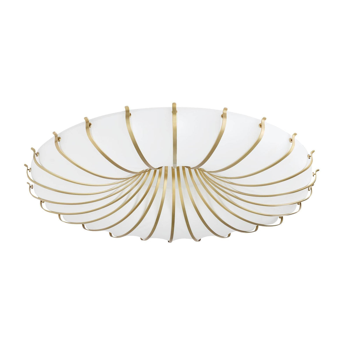 Heritage Chambers Flush Mount – Antique Brass, Steel — view 5