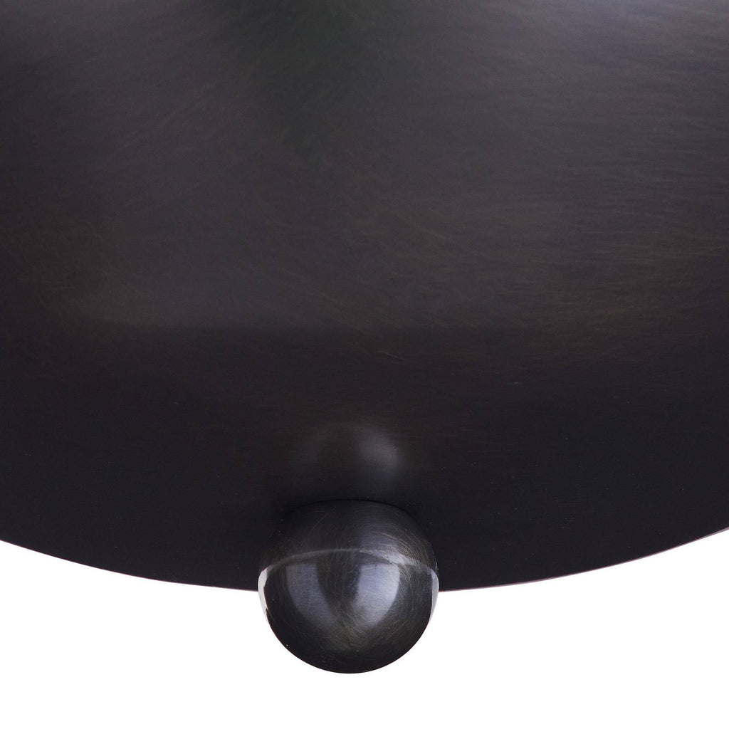 Artisan Camella Flush Mount – English Bronze Steel, Ivory Ricestone — view 7