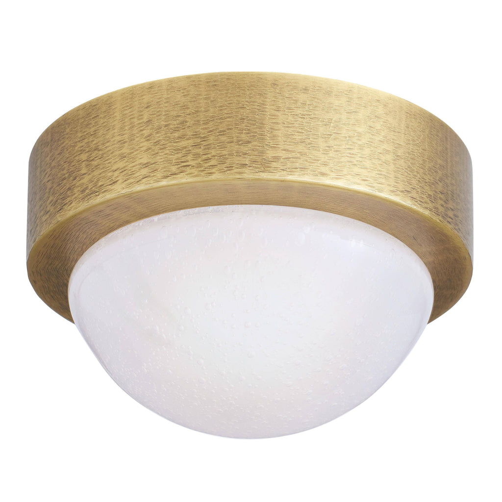 Sculptural Lennon Flush Mount – Gold — view 1