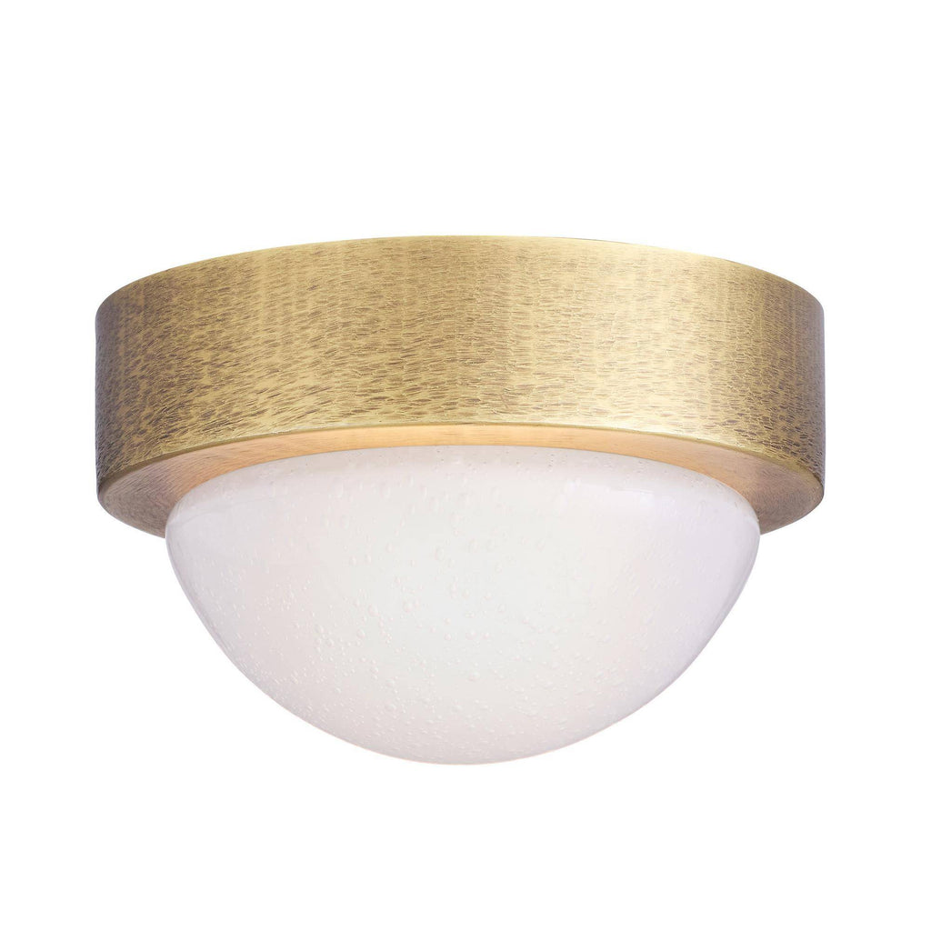 Sculptural Lennon Flush Mount – Gold — view 5