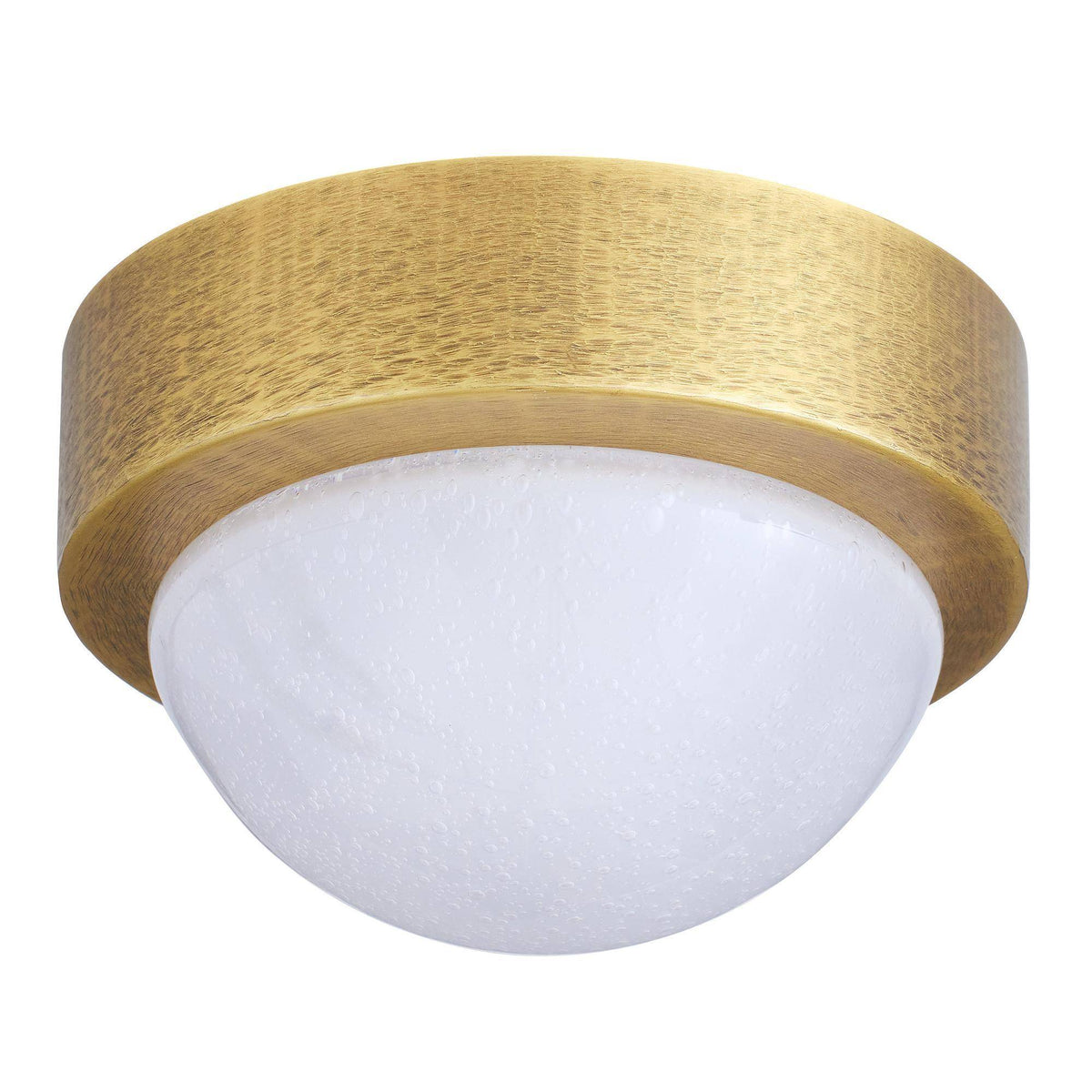 Sculptural Lennon Flush Mount – Gold — view 6