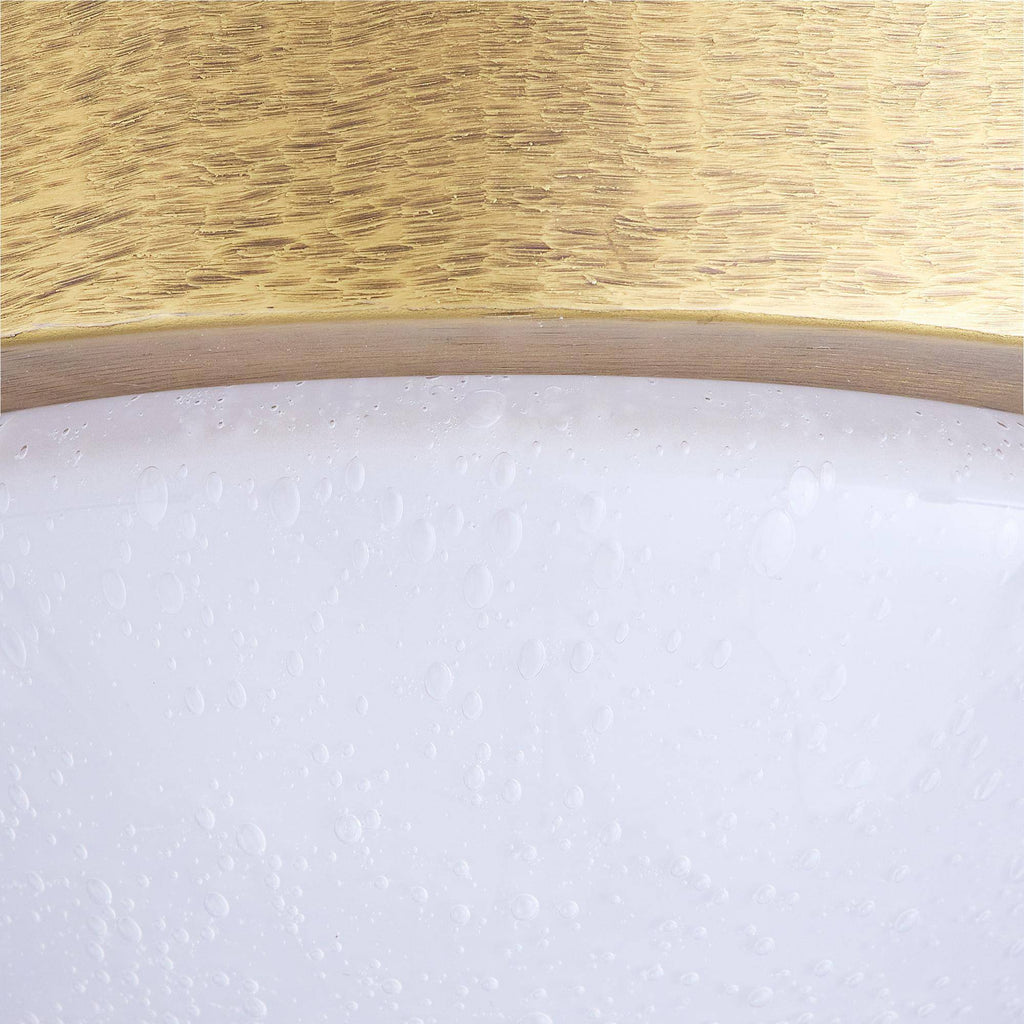 Sculptural Lennon Flush Mount – Gold — view 7
