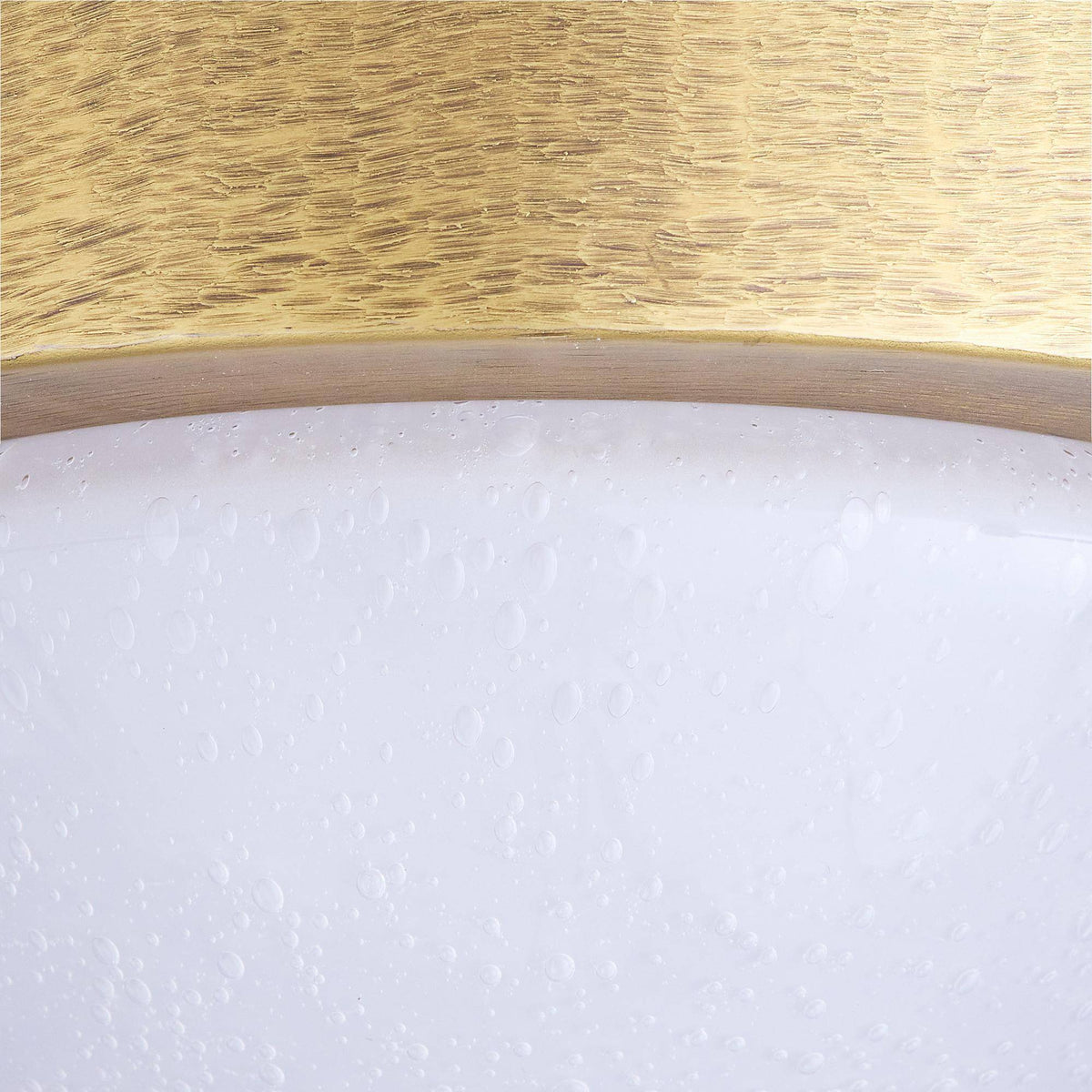 Sculptural Lennon Flush Mount – Gold — view 7