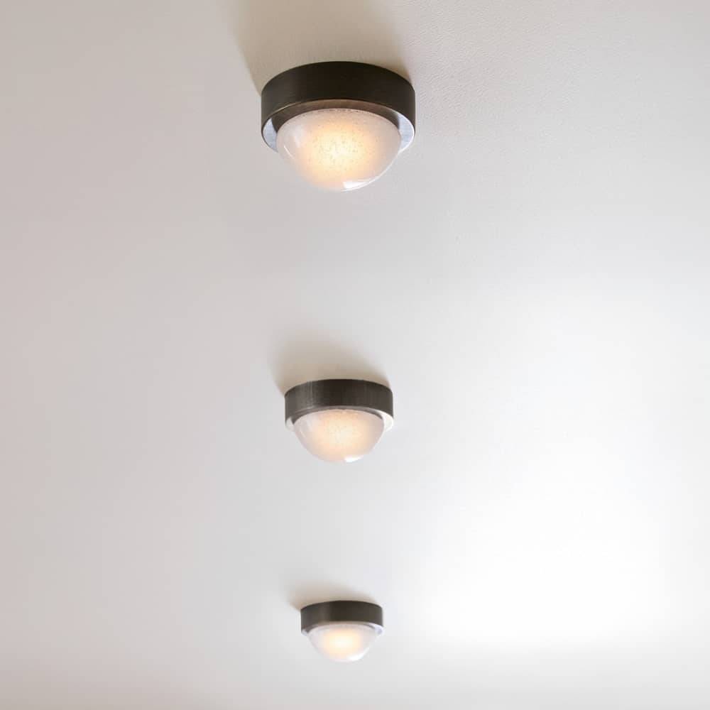 Sculptural Lennon Flush Mount – Black — view 2