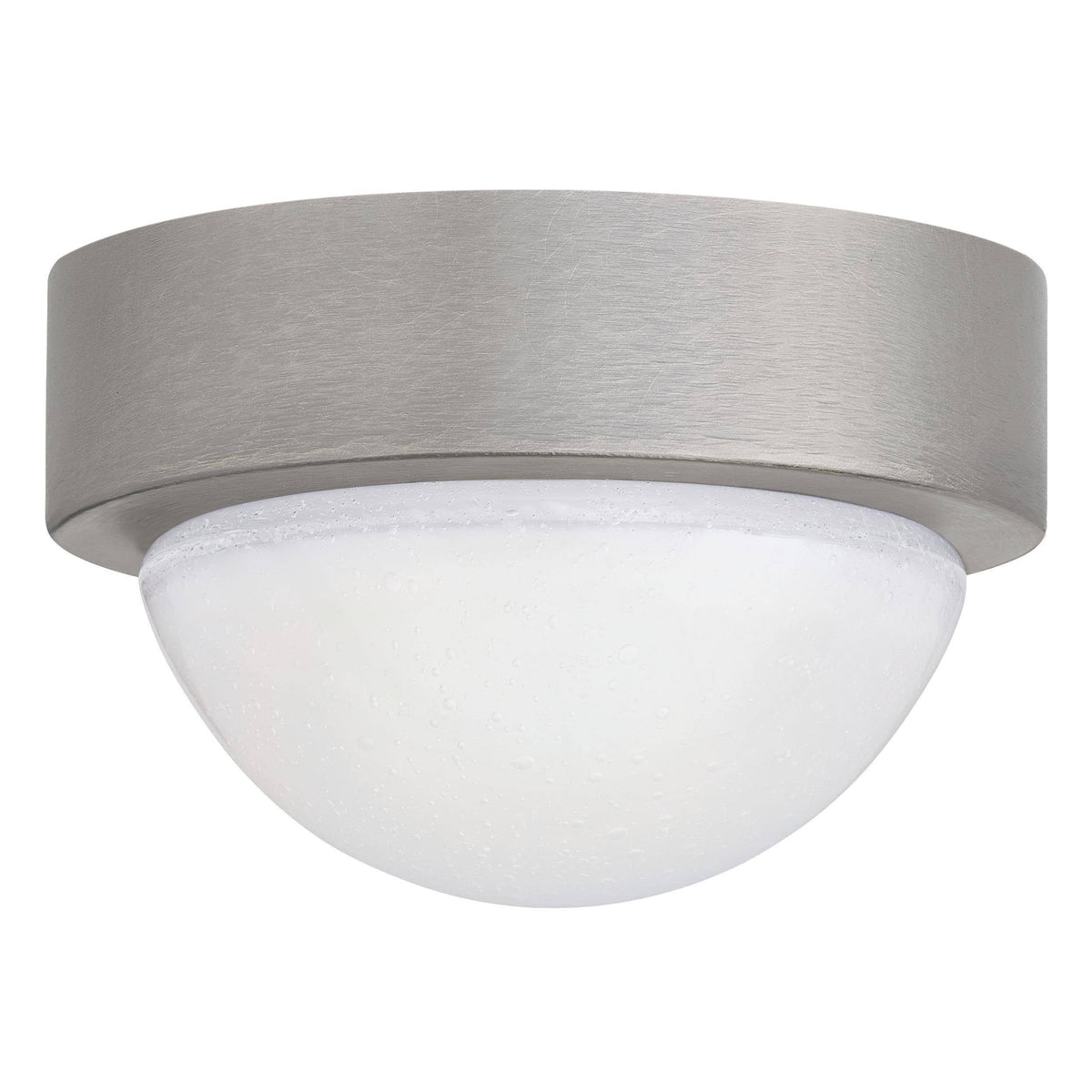 Sculptural Lennon Flush Mount – Silver — view 1