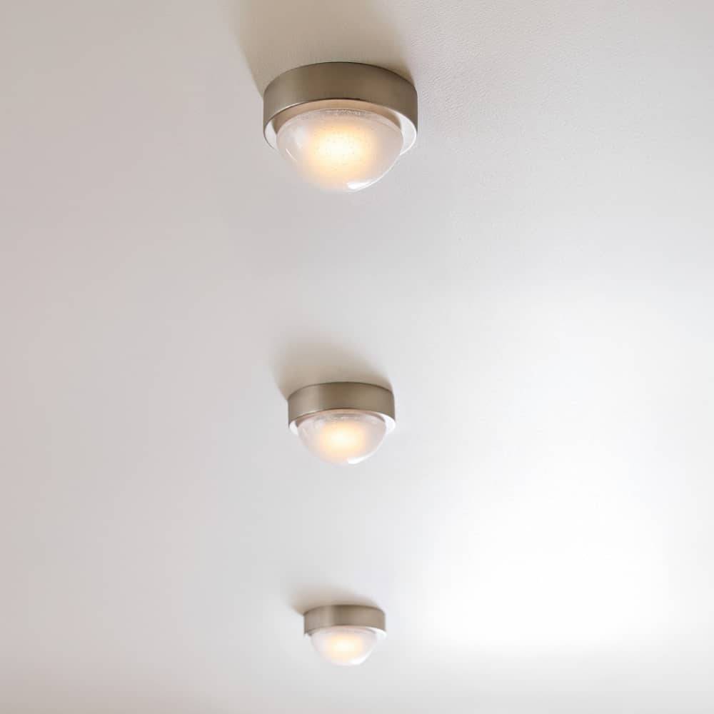 Sculptural Lennon Flush Mount – Silver — view 3