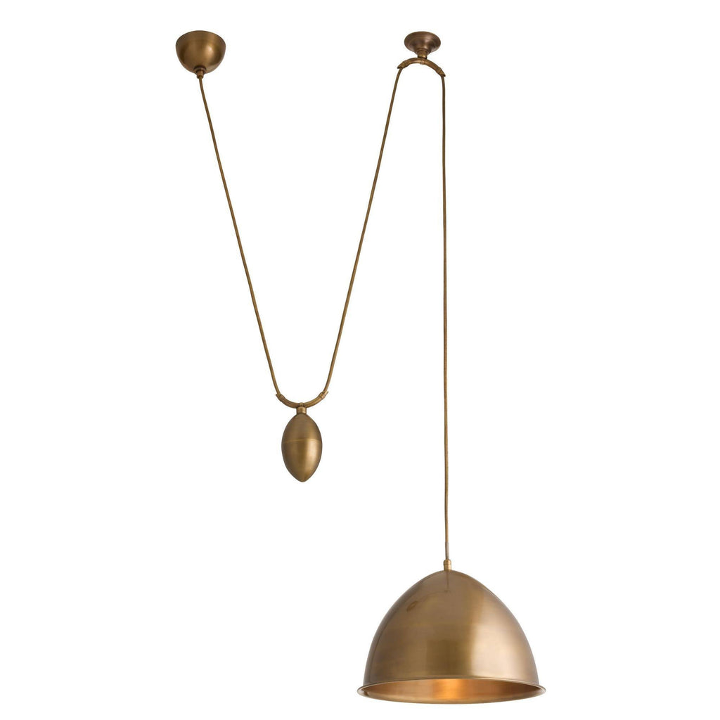 Artisan Egg Drop Pendant – Gold — view 1