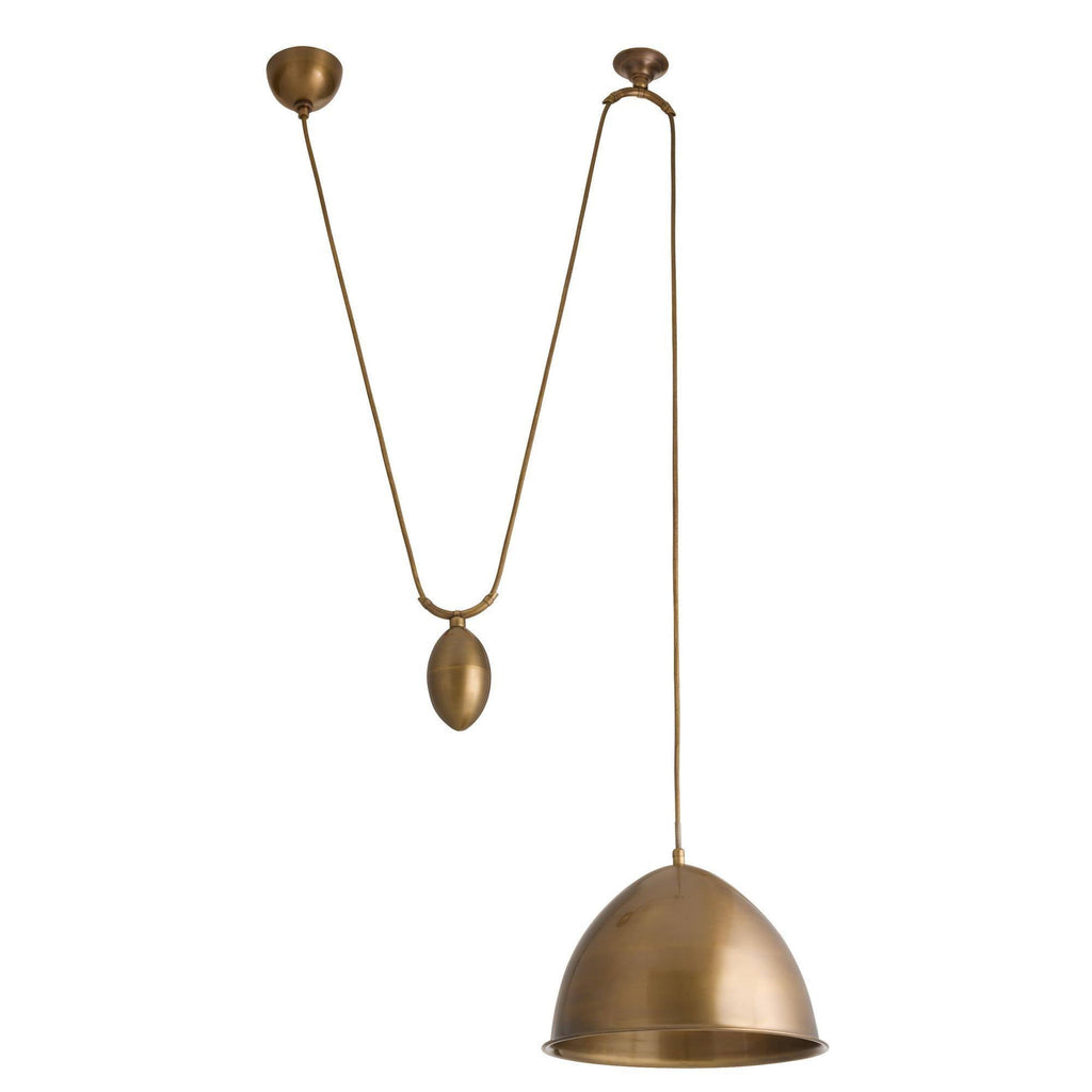 Artisan Egg Drop Pendant – Gold — view 2