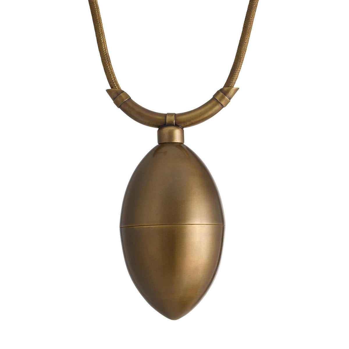 Artisan Egg Drop Pendant – Gold — view 3