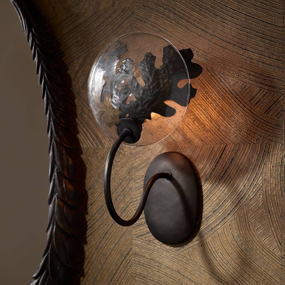 Sculptural Chene Wall Sconce — view 2