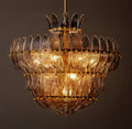Sculptural Amelia Smoke Glass Round Chandelier – 26" — view 1