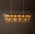 Sculptural Amelia Smoke Glass Linear Chandelier – 54" — view 1