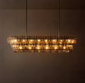 Sculptural Amelia Smoke Glass Linear Chandelier – 72" — view 1
