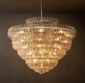Sculptural Amelia Clear Glass Round Chandelier – 60" — view 1