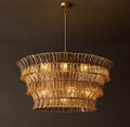 Heritage Romano Smoke Glass Round Chandelier – 48" — view 1
