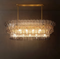 Heritage Romano Smoke Glass Linear Chandelier – 54" — view 1