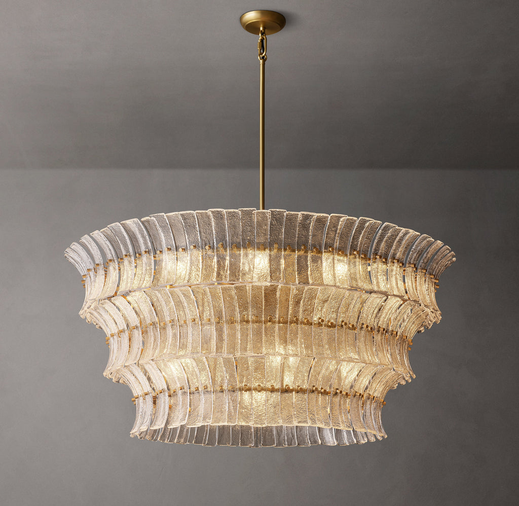 Heritage Romano Clear Glass Round Chandelier – 48" — view 2