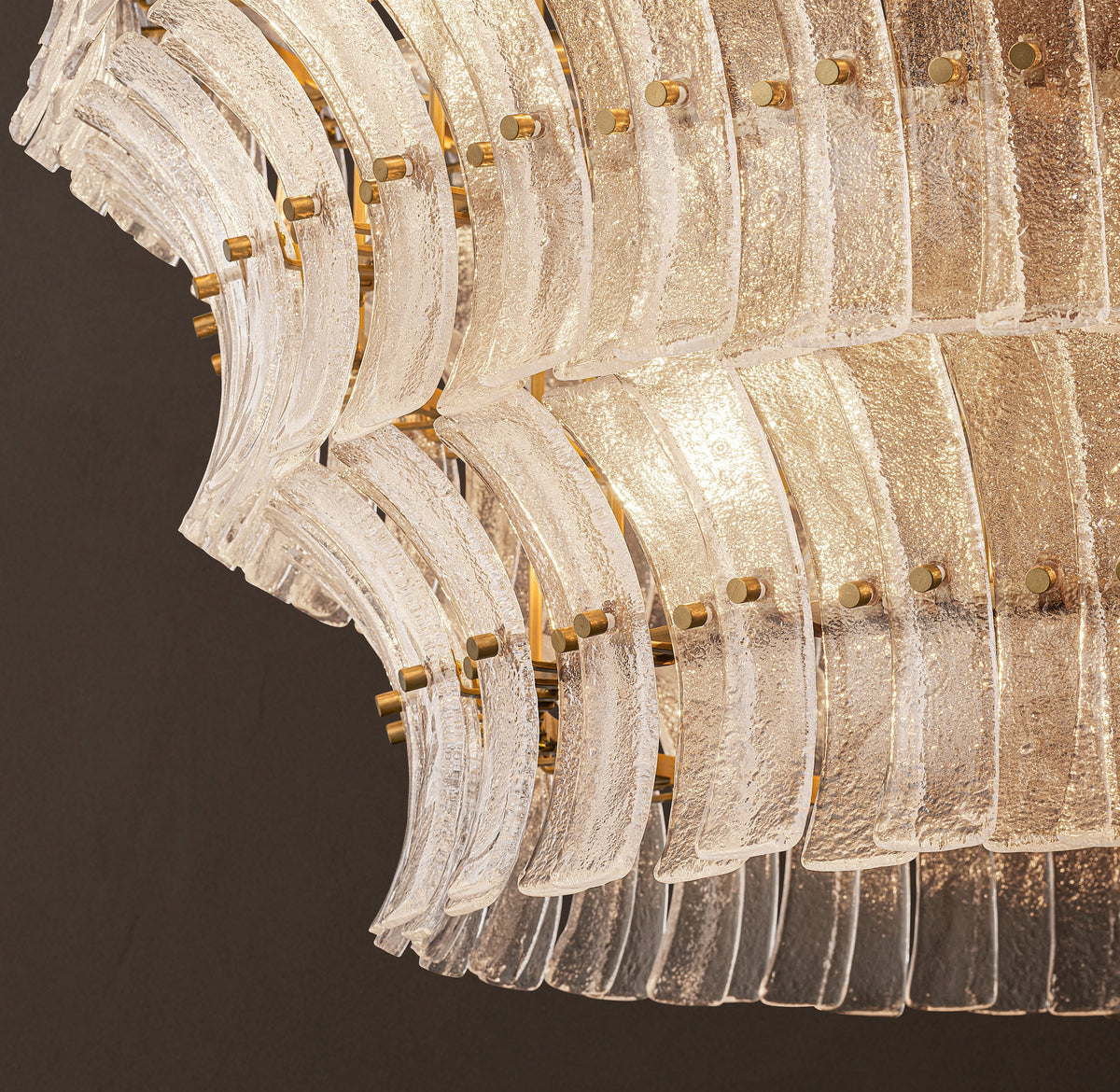 Heritage Romano Clear Glass Round Chandelier – 48" — view 3