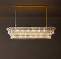 Heritage Romano Clear Glass Linear Chandelier – 72" — view 1