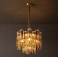 Heritage Tronchi Smoke Glass Round Chandelier – 19" — view 1