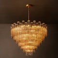 Heritage Tronchi Smoke Glass Round Chandelier – 48" — view 1