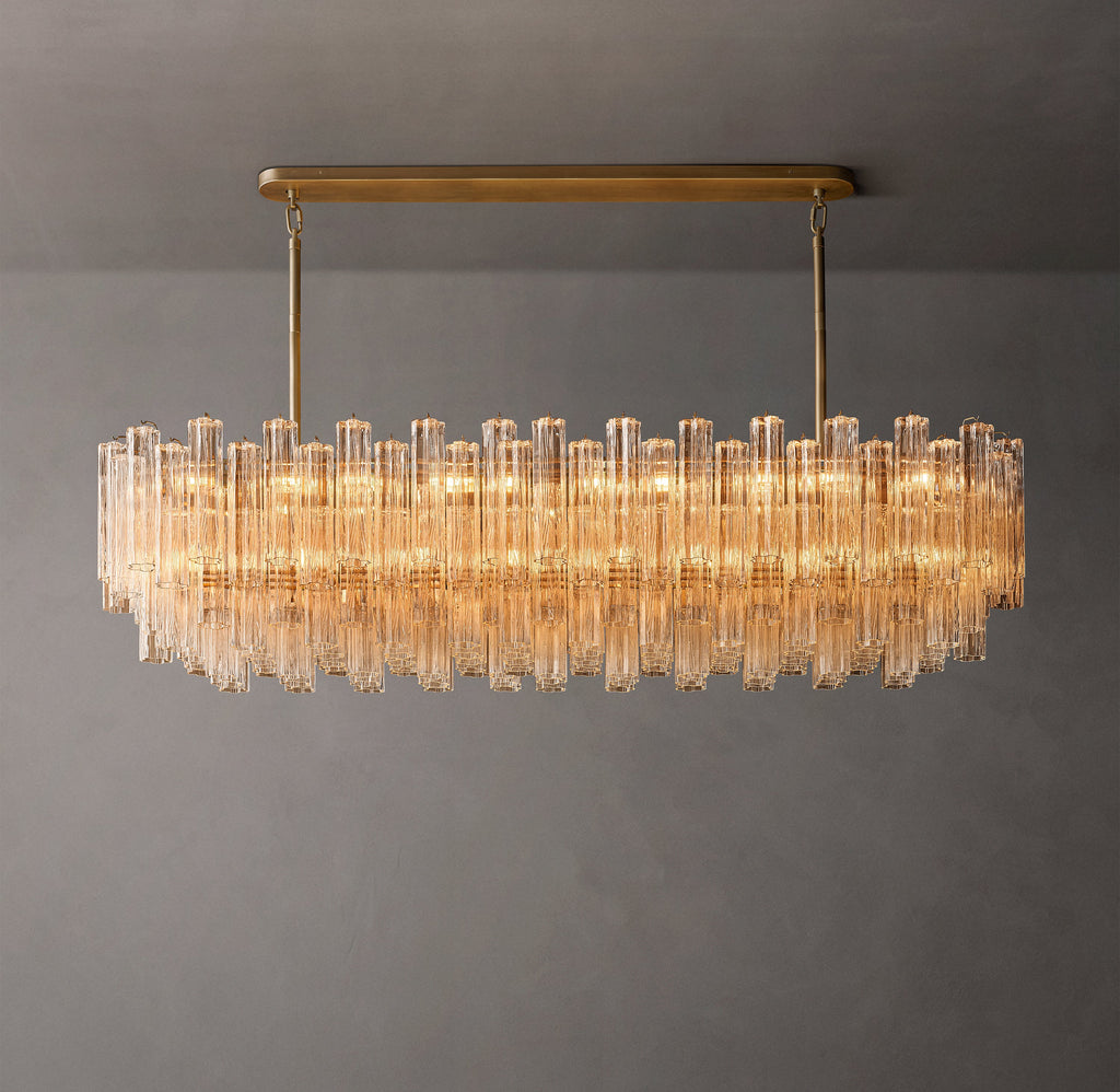 Heritage Tronchi Smoke Glass Linear Chandelier — view 2