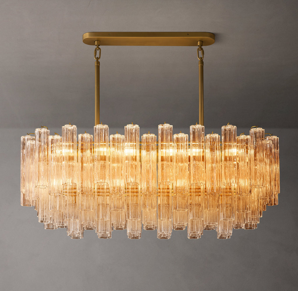 Heritage Tronchi Smoke Glass Linear Chandelier — view 2