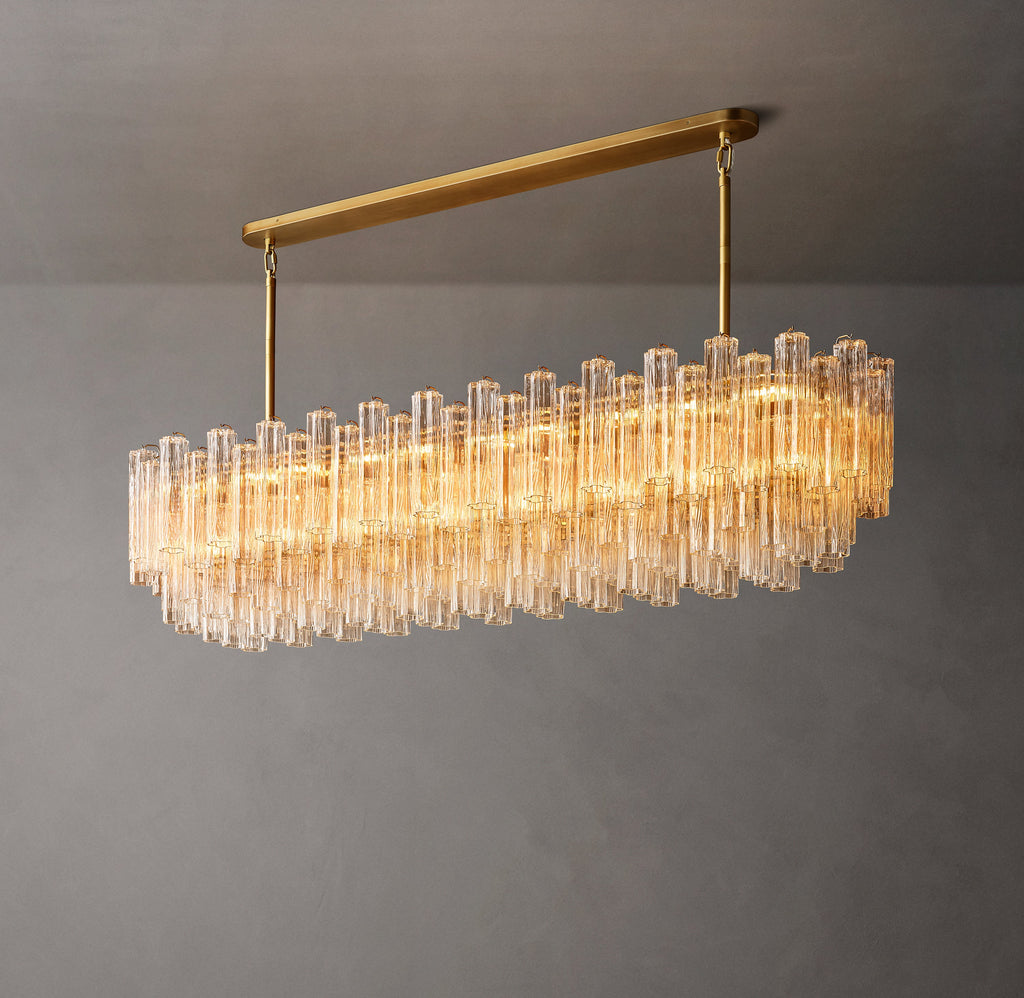 Heritage Tronchi Smoke Glass Linear Chandelier — view 3