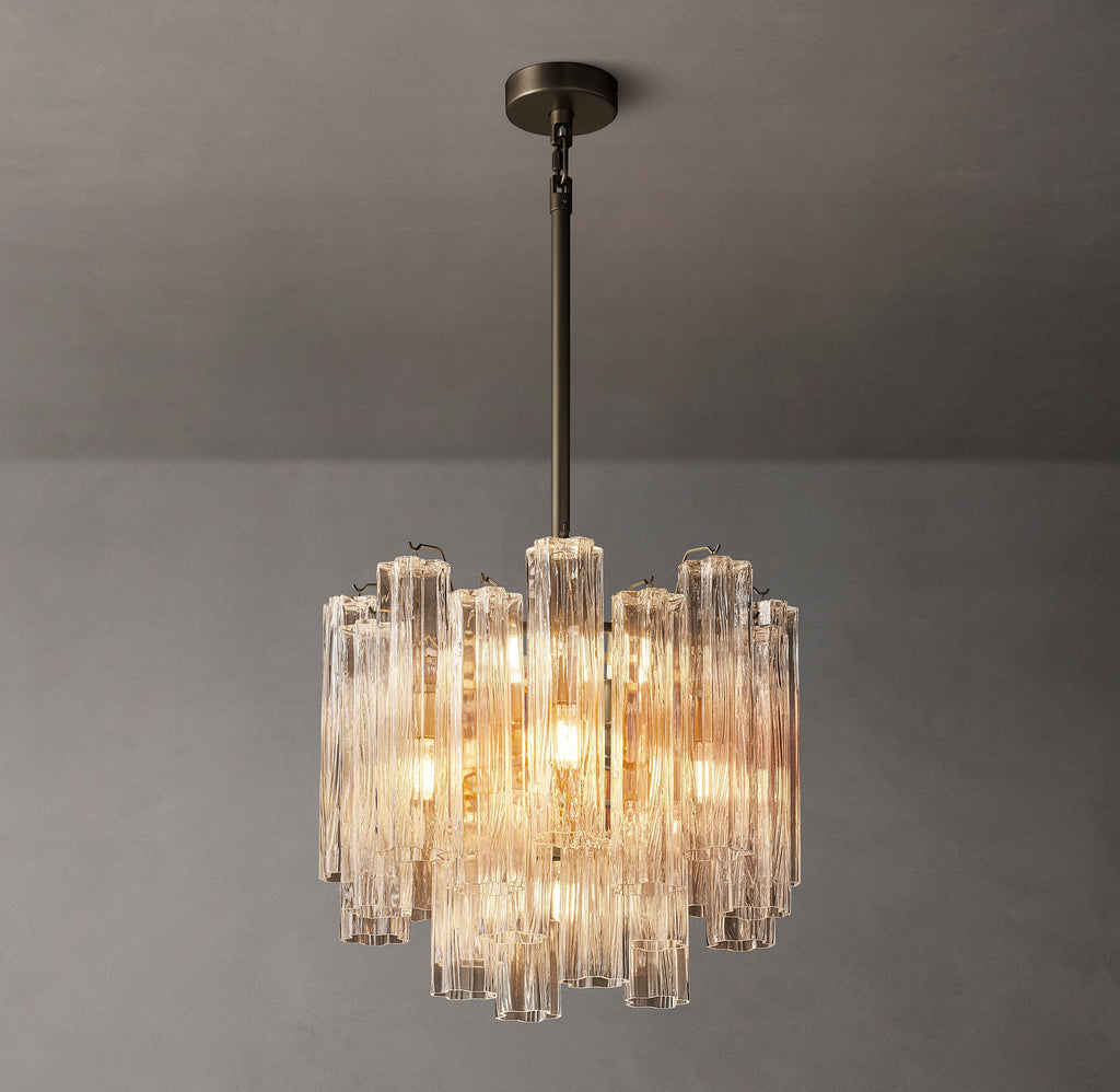 Heritage Tronchi Clear Glass Round Chandelier – 19" — view 2