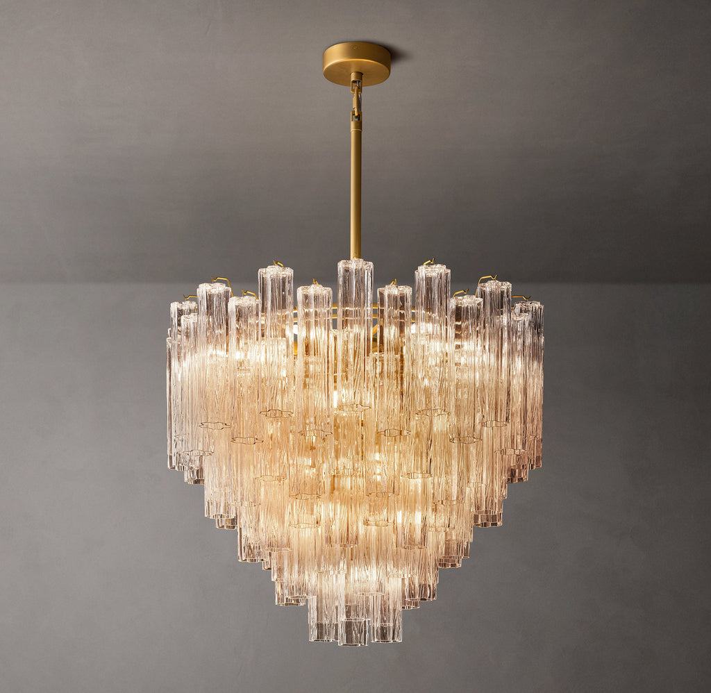 Heritage Tronchi Clear Glass Round Chandelier – 35" — view 2