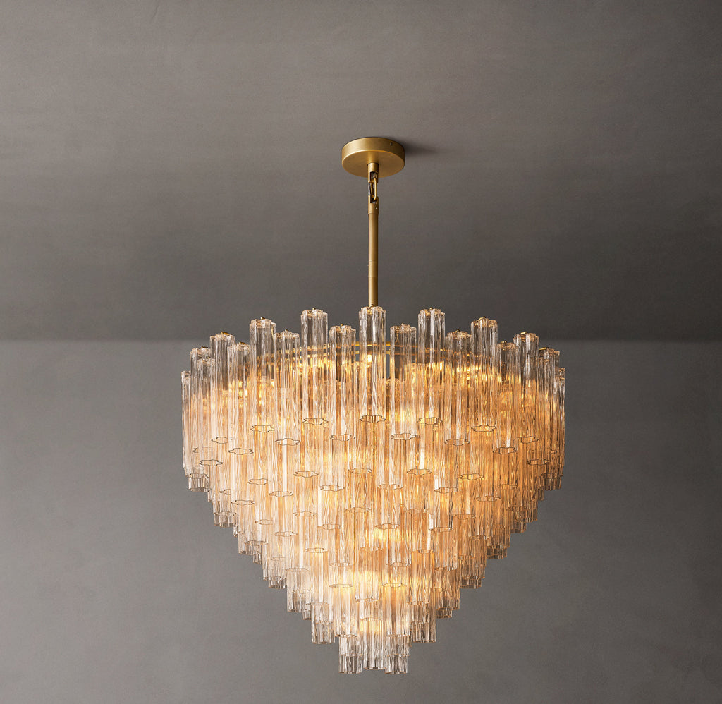 Heritage Tronchi Clear Glass Round Chandelier – 48" — view 2