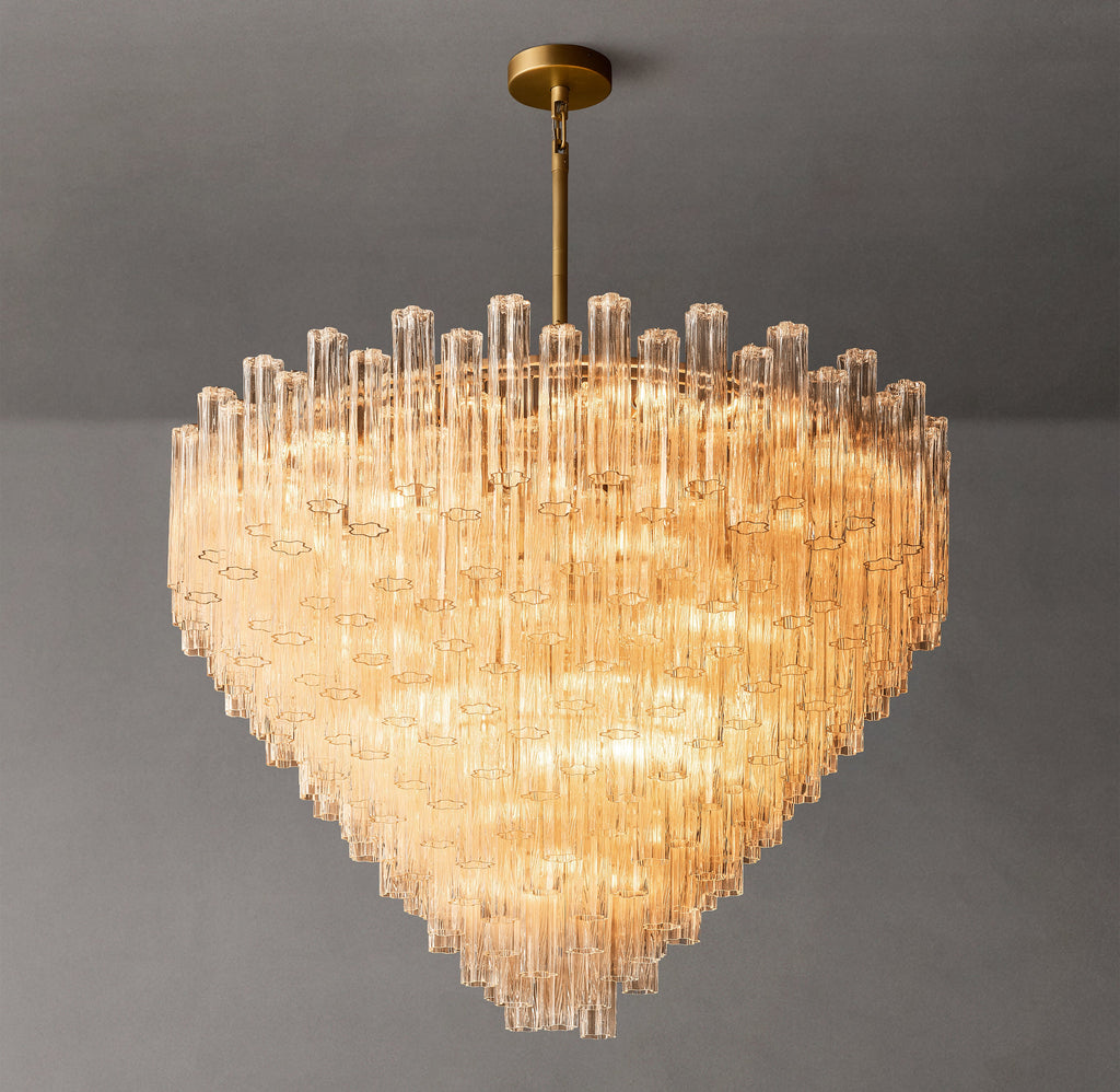 Heritage Tronchi Clear Glass Round Chandelier – 61" — view 2