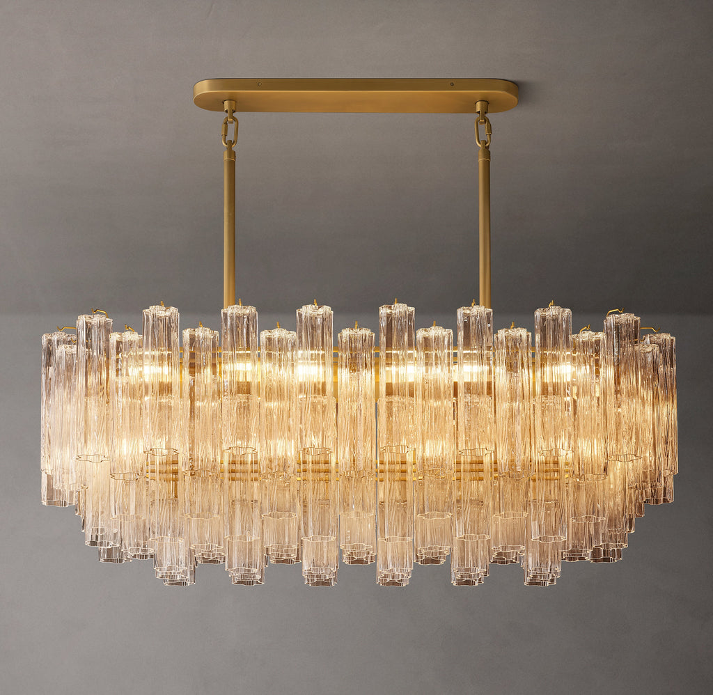 Heritage Tronchi Clear Glass Linear Chandelier — view 2