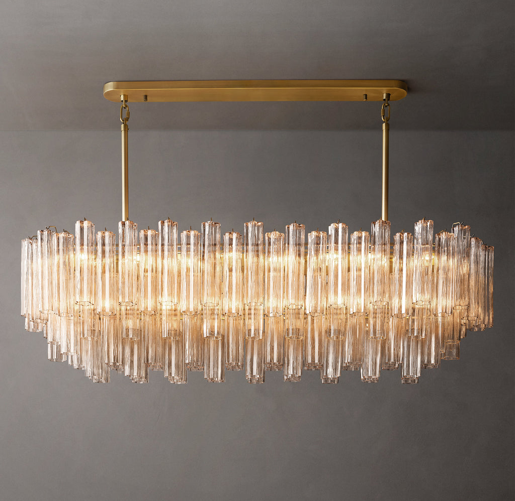 Heritage Tronchi Clear Glass Linear Chandelier — view 2