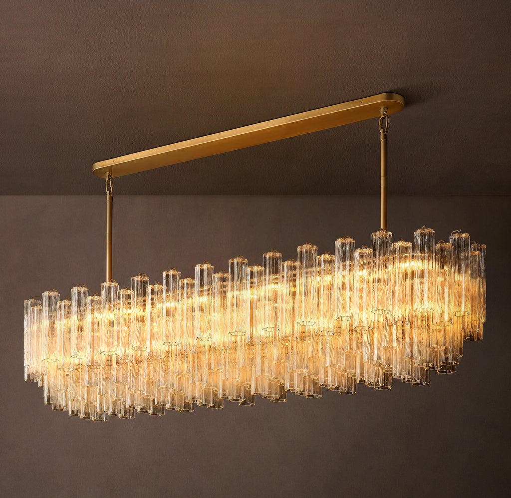 Heritage Tronchi Clear Glass Linear Chandelier — view 5