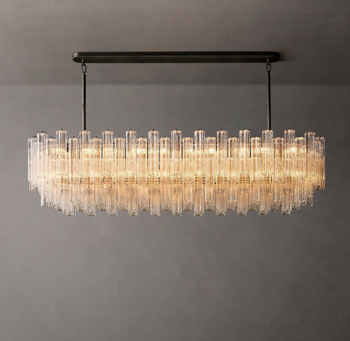 Heritage Tronchi Clear Glass Linear Chandelier — view 2