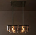 Signature Remy Square Chandelier – 36" Bronze/Smoke — view 1