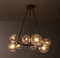 Heritage Bubble Clear Glass Round Chandelier — view 1