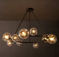 Heritage Bubble Clear Glass Round Chandelier — view 1