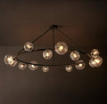 Heritage Bubble Clear Glass Round Chandelier — view 1