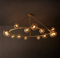 Heritage Bubble Smoke Glass Round Chandelier — view 1